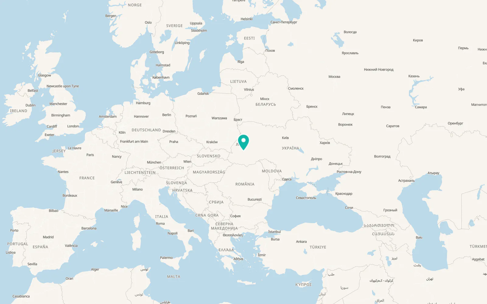 Map of Voinyliv