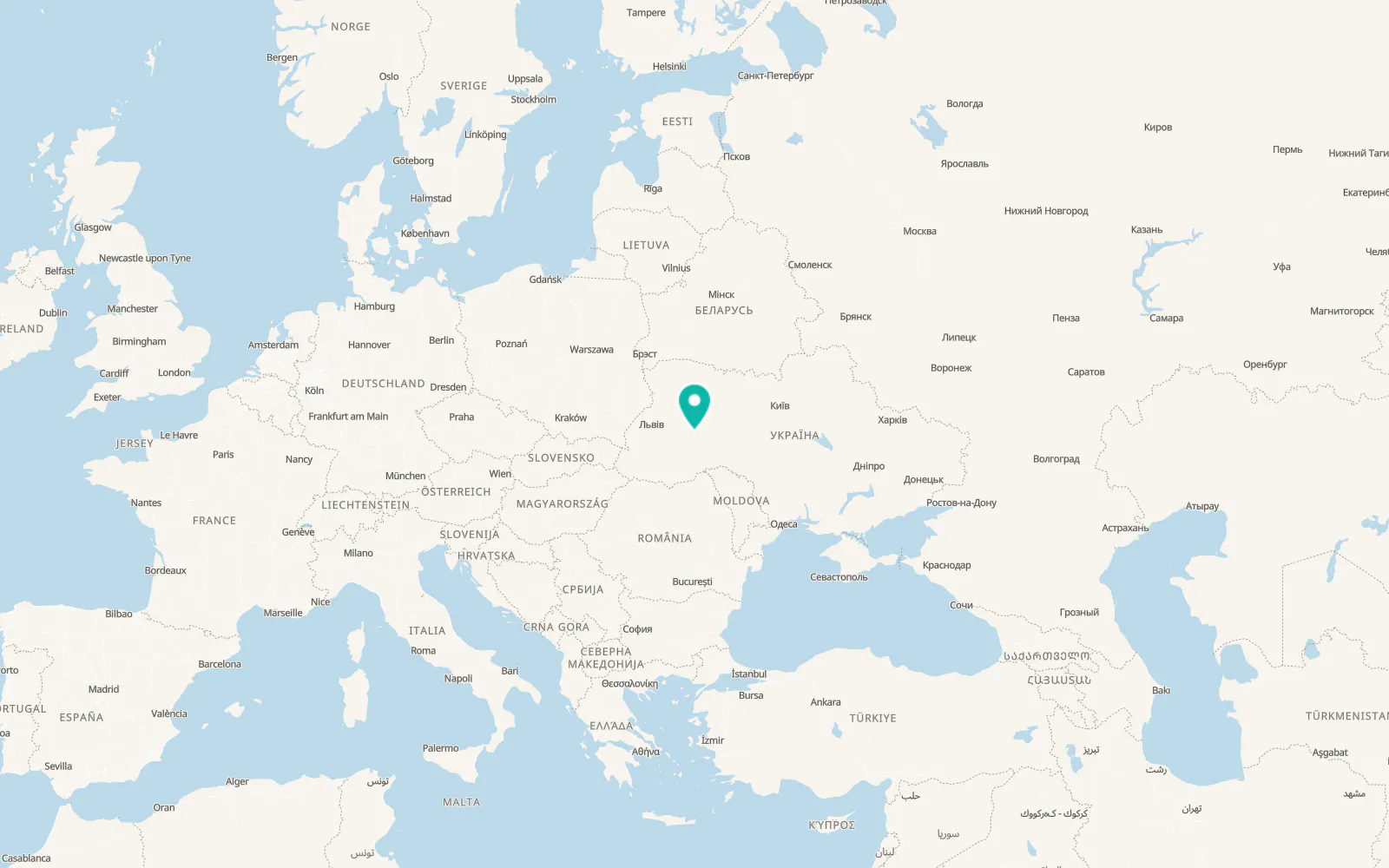 Map of Volochysk