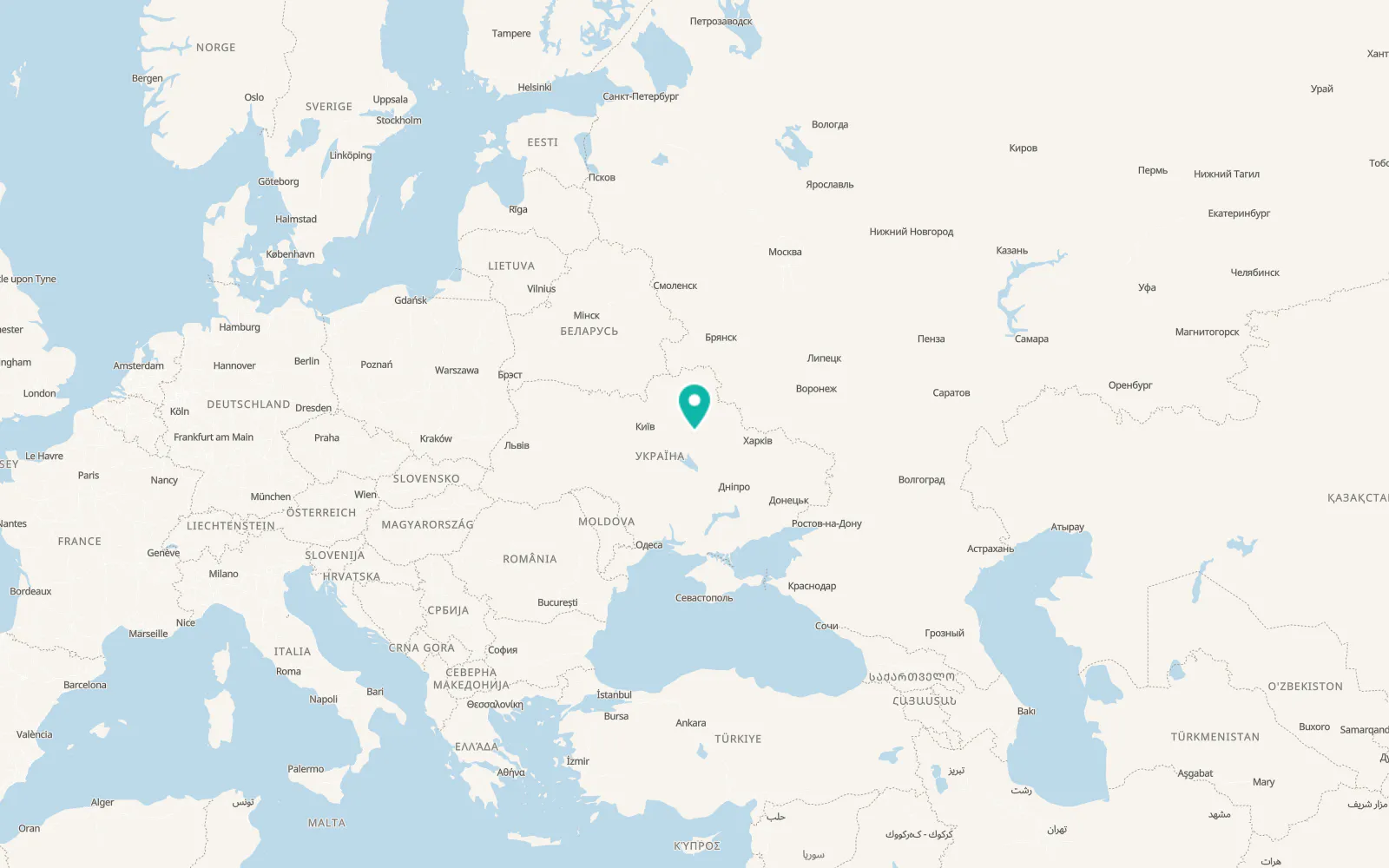 Map of Voronky