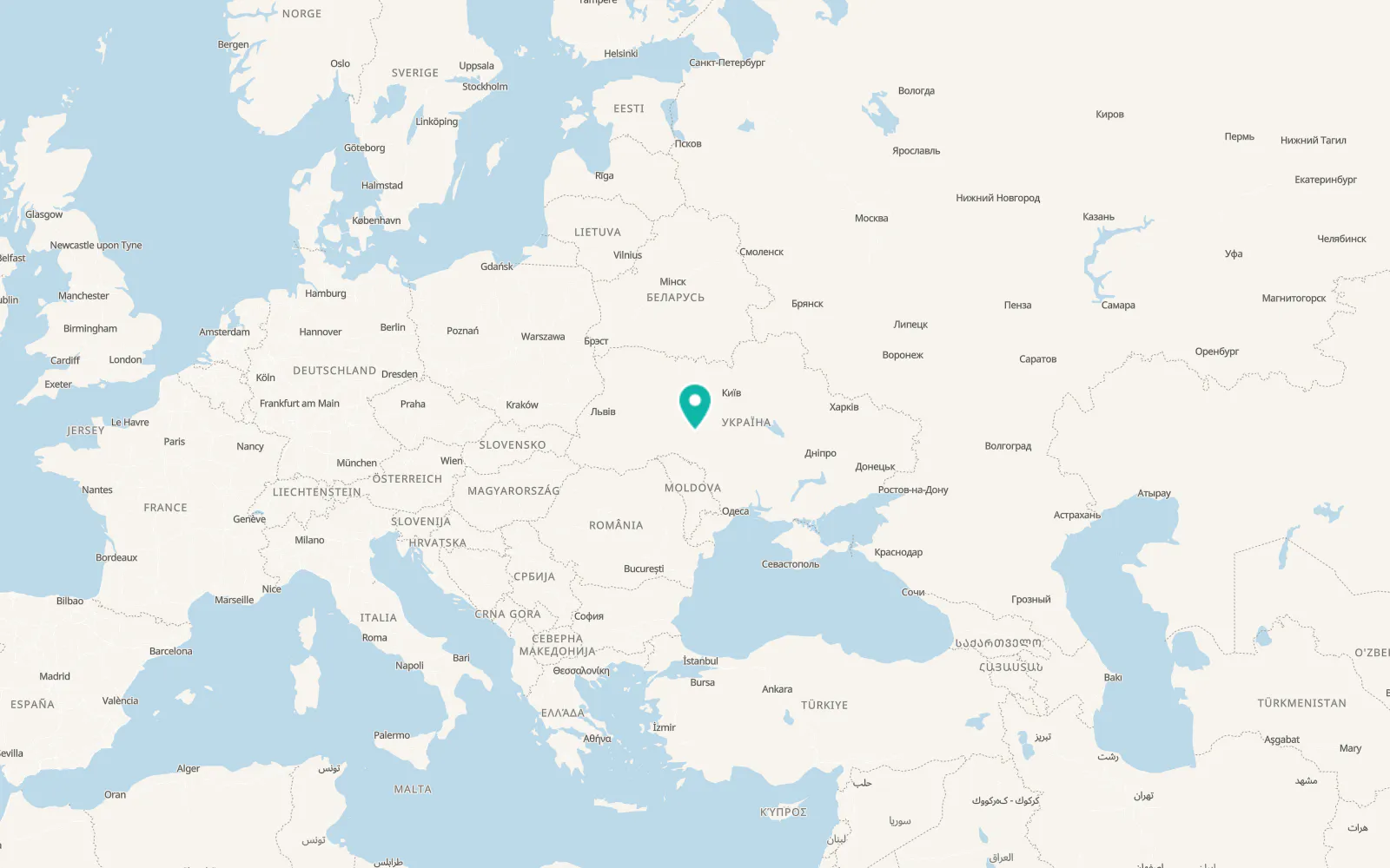 Map of Voronovytsya