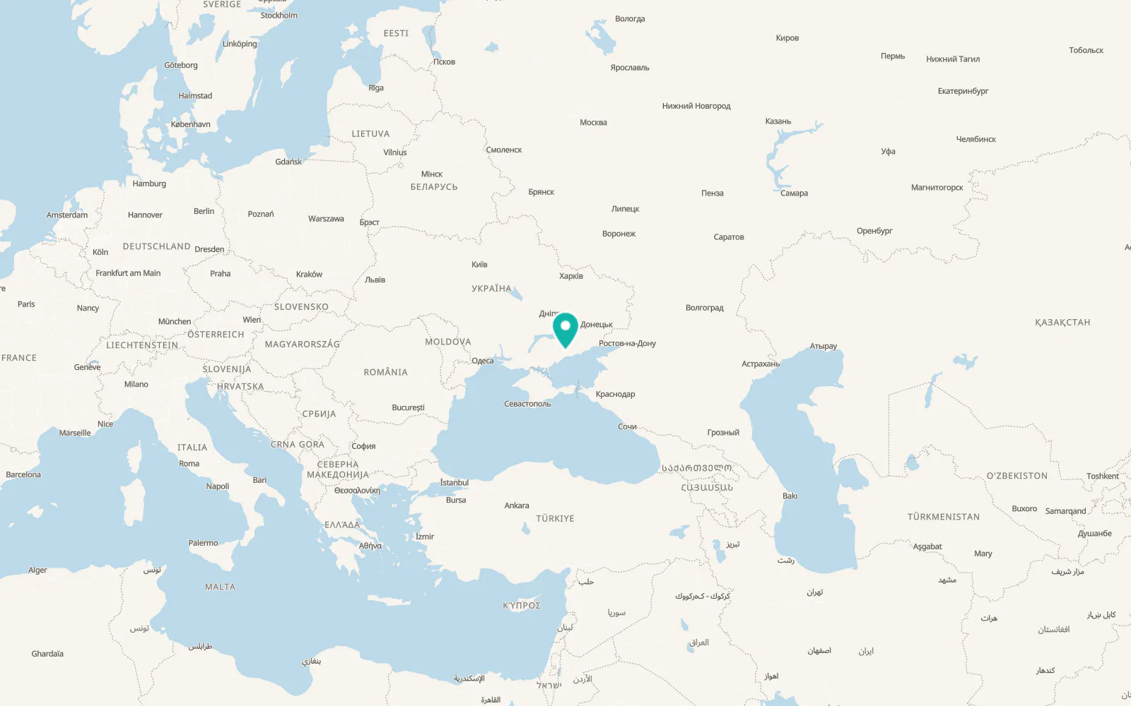 Map of Voskresenka