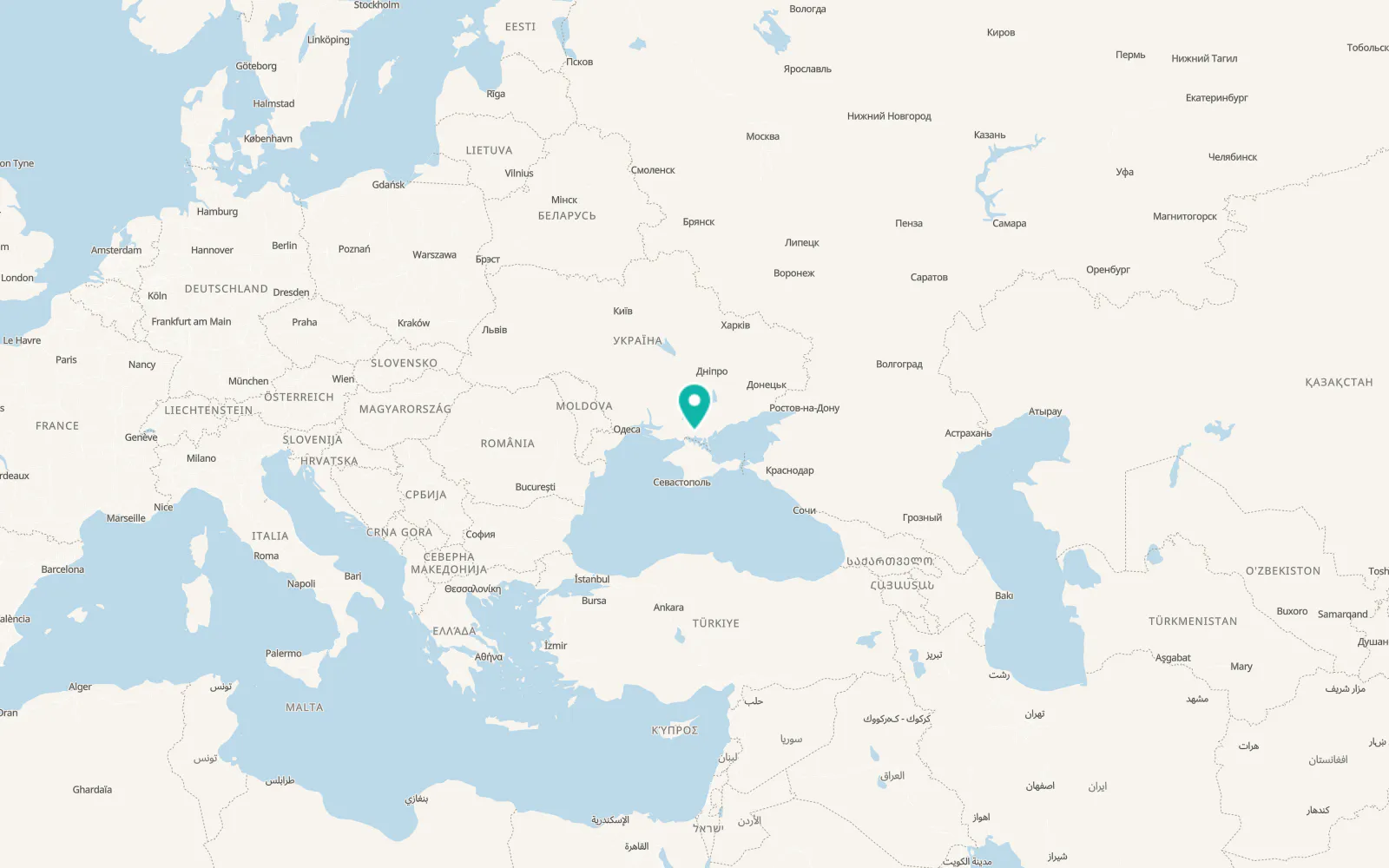 Map of Voskresenka