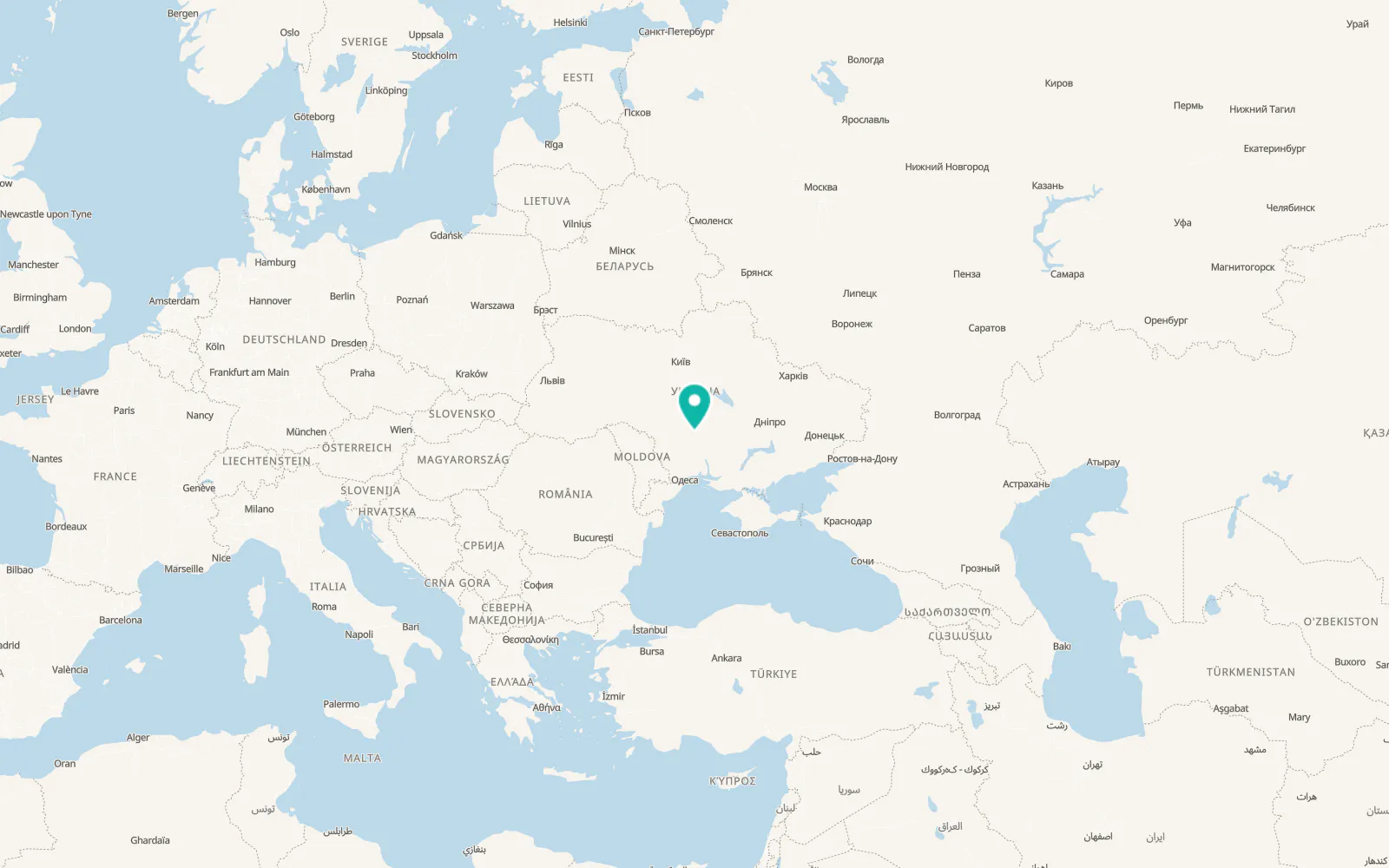 Map of Voyevodske