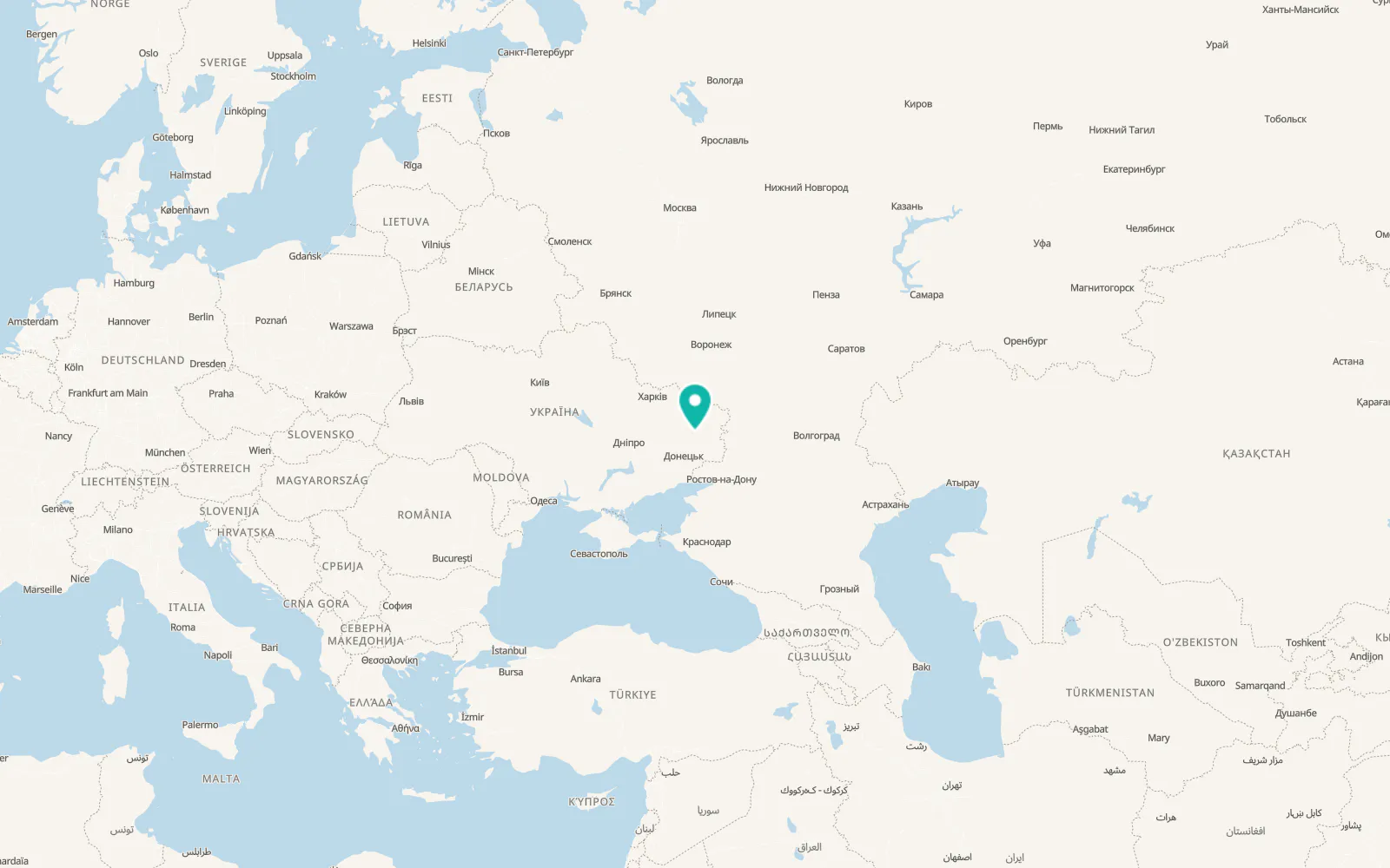 Map of Vrubivka