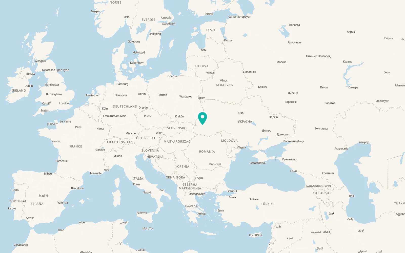 Map of Vyhoda
