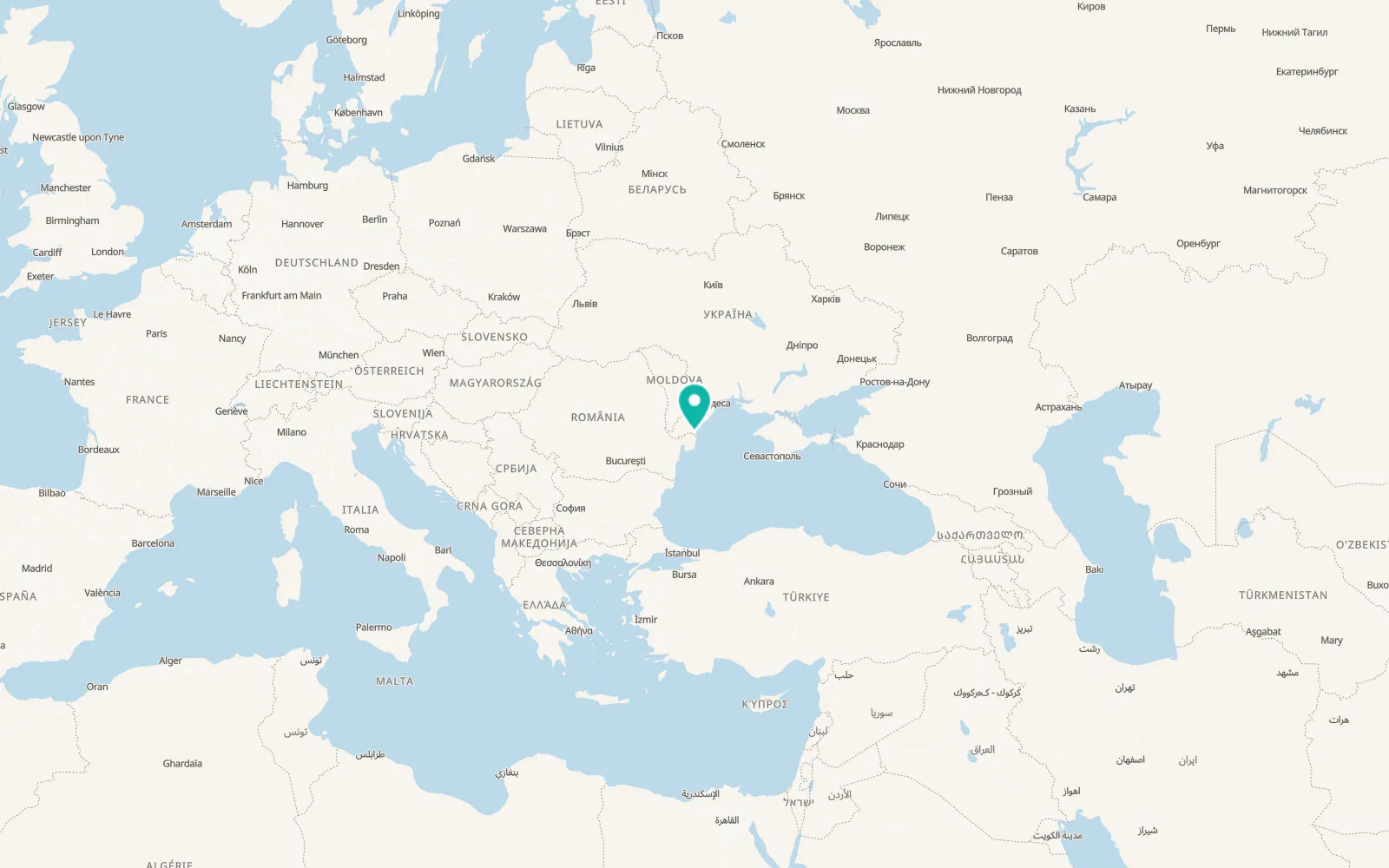 Map of Vylkove