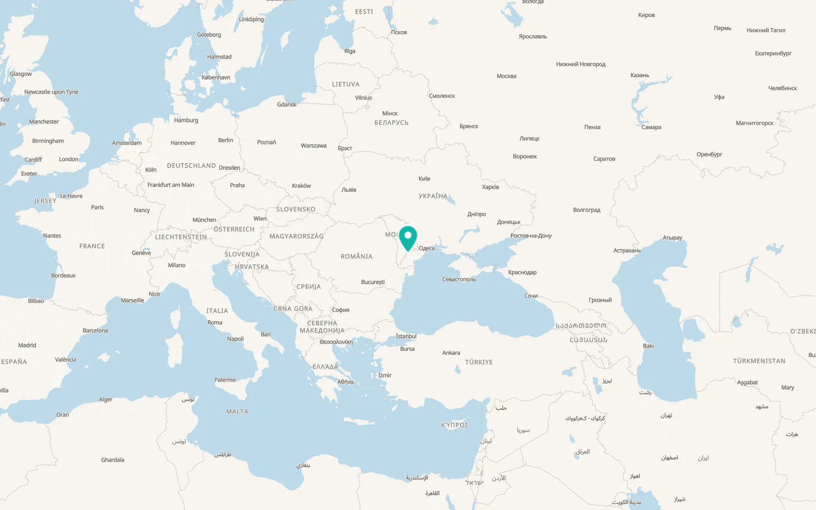 Map of Vynohradivka