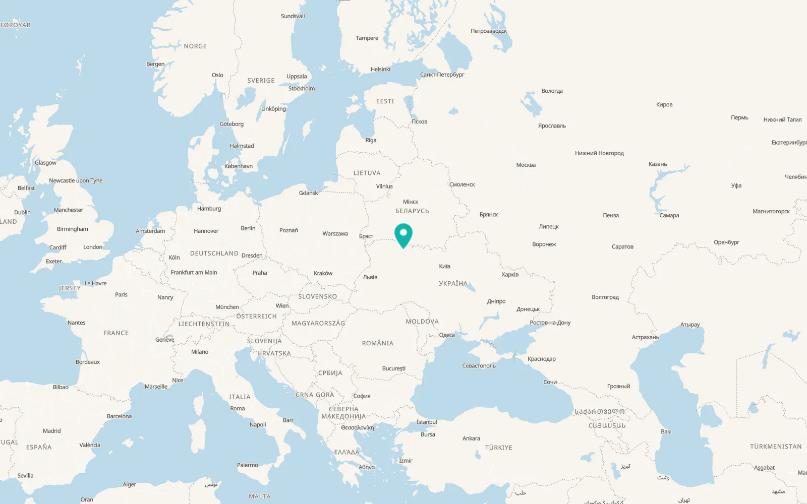 Map of Vyry