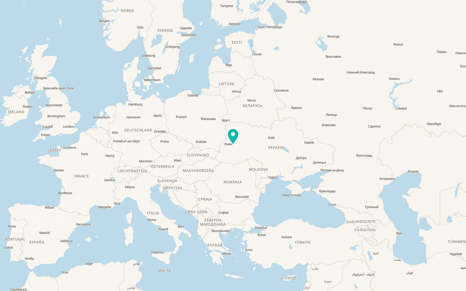 Map of Vyshnivchyk