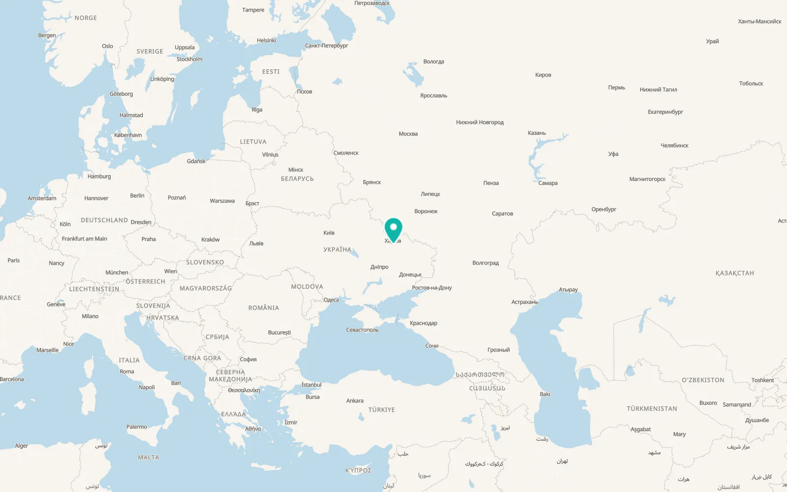 Map of Vysochynivka