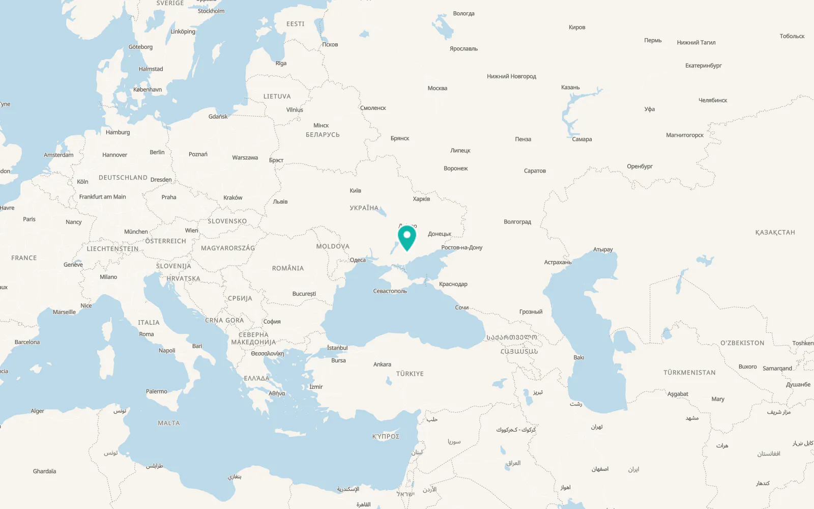 Map of Vysoke