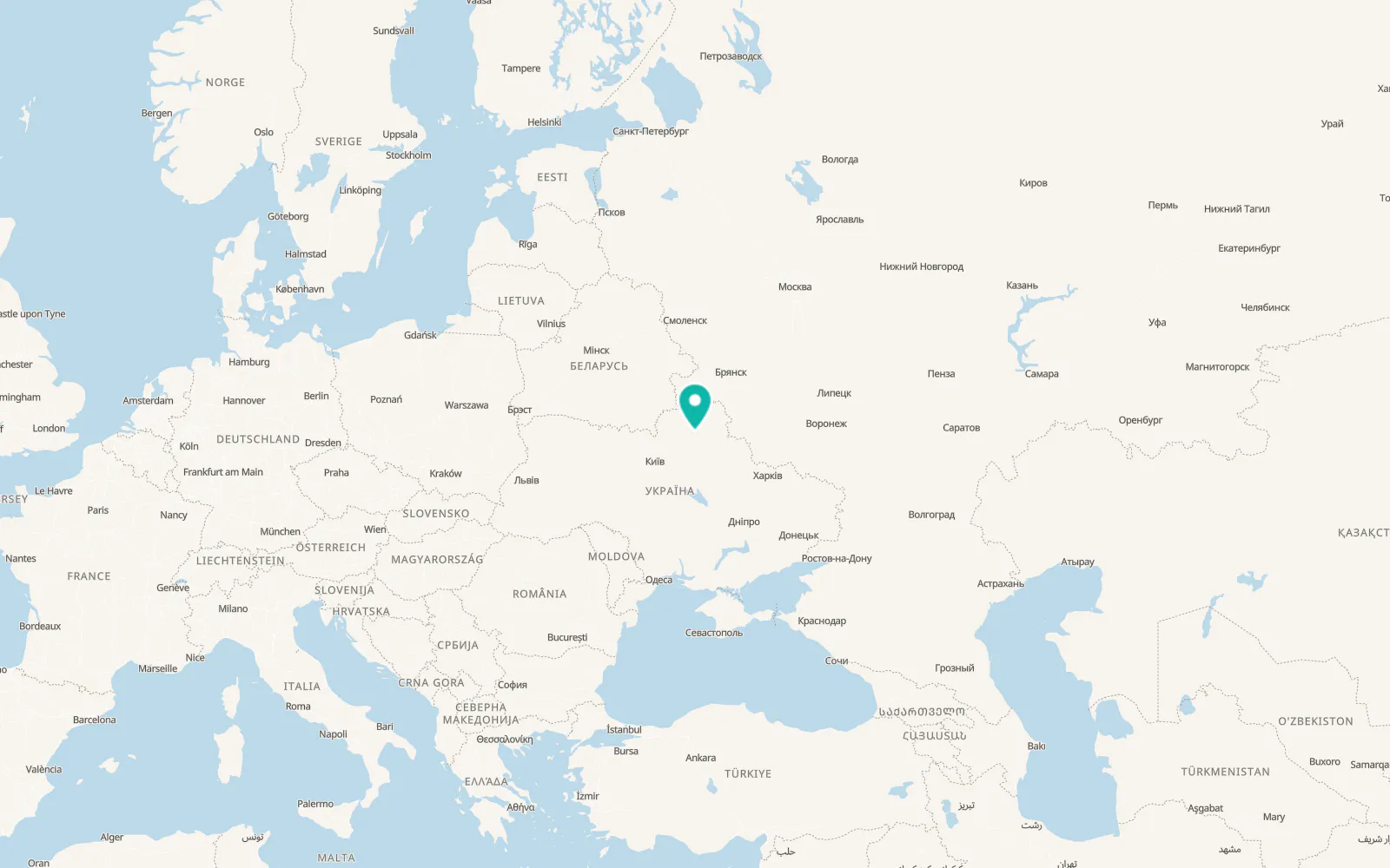 Map of Vysoke