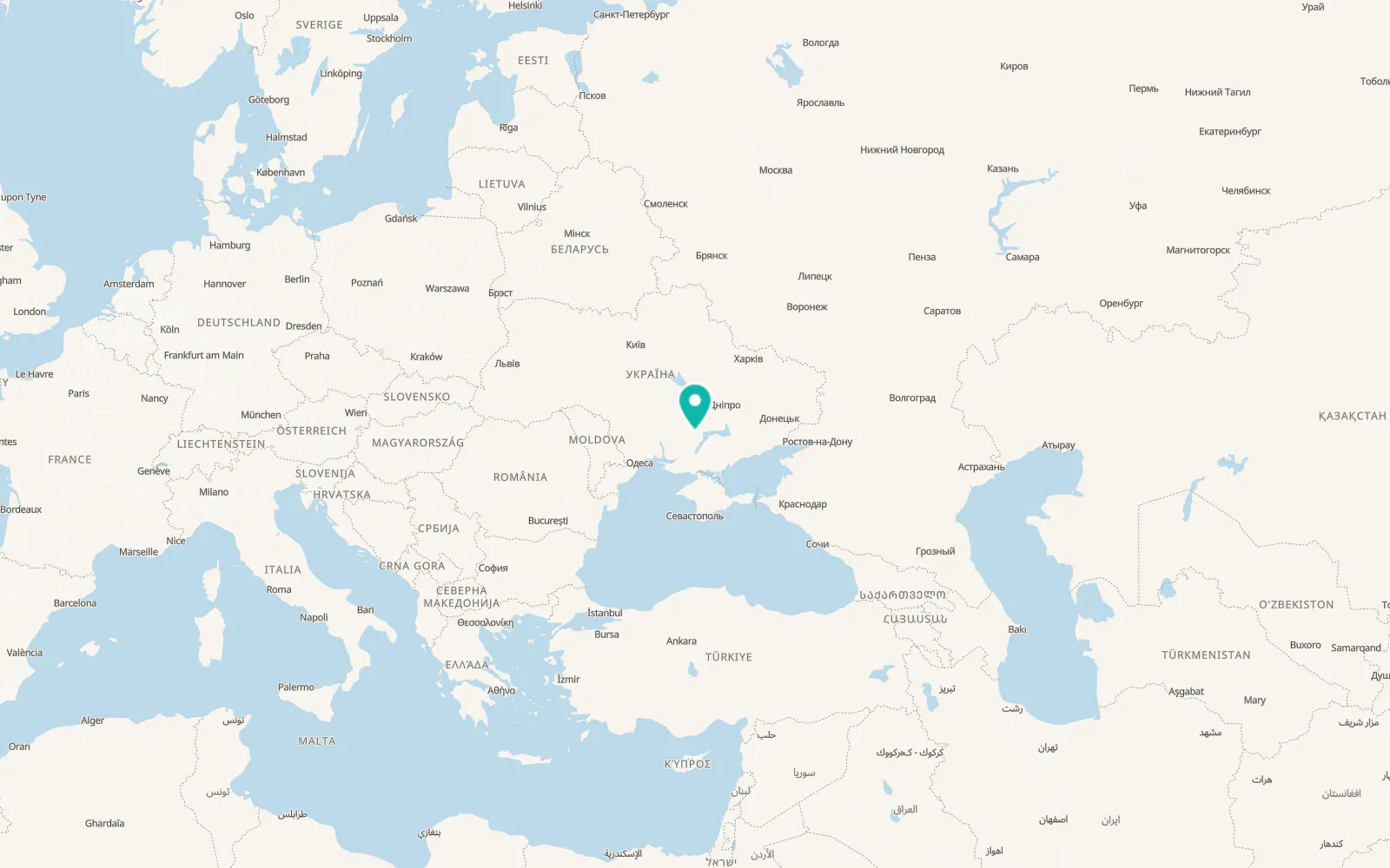 Map of Vysokopillya