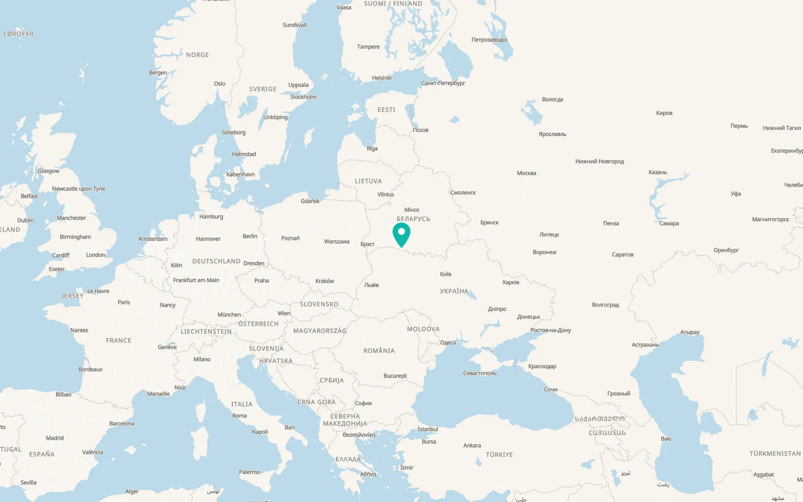 Map of Vysotsk