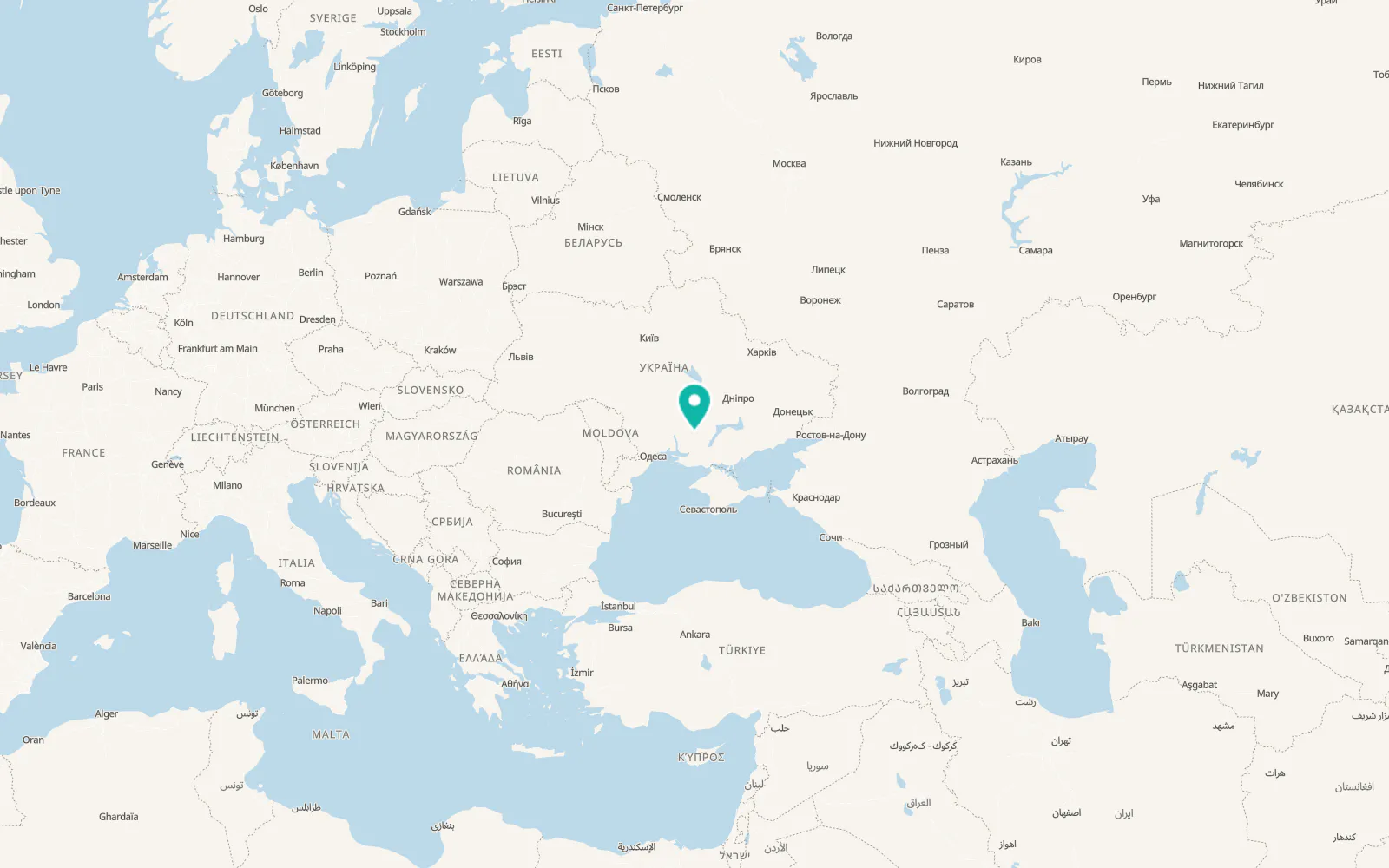 Map of Vysunsk