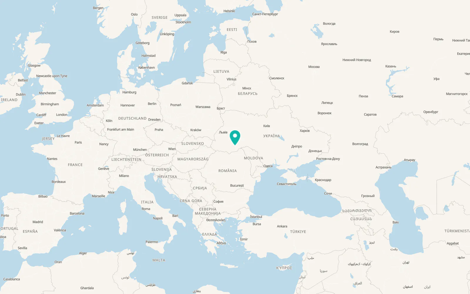 Map of Vytylivka