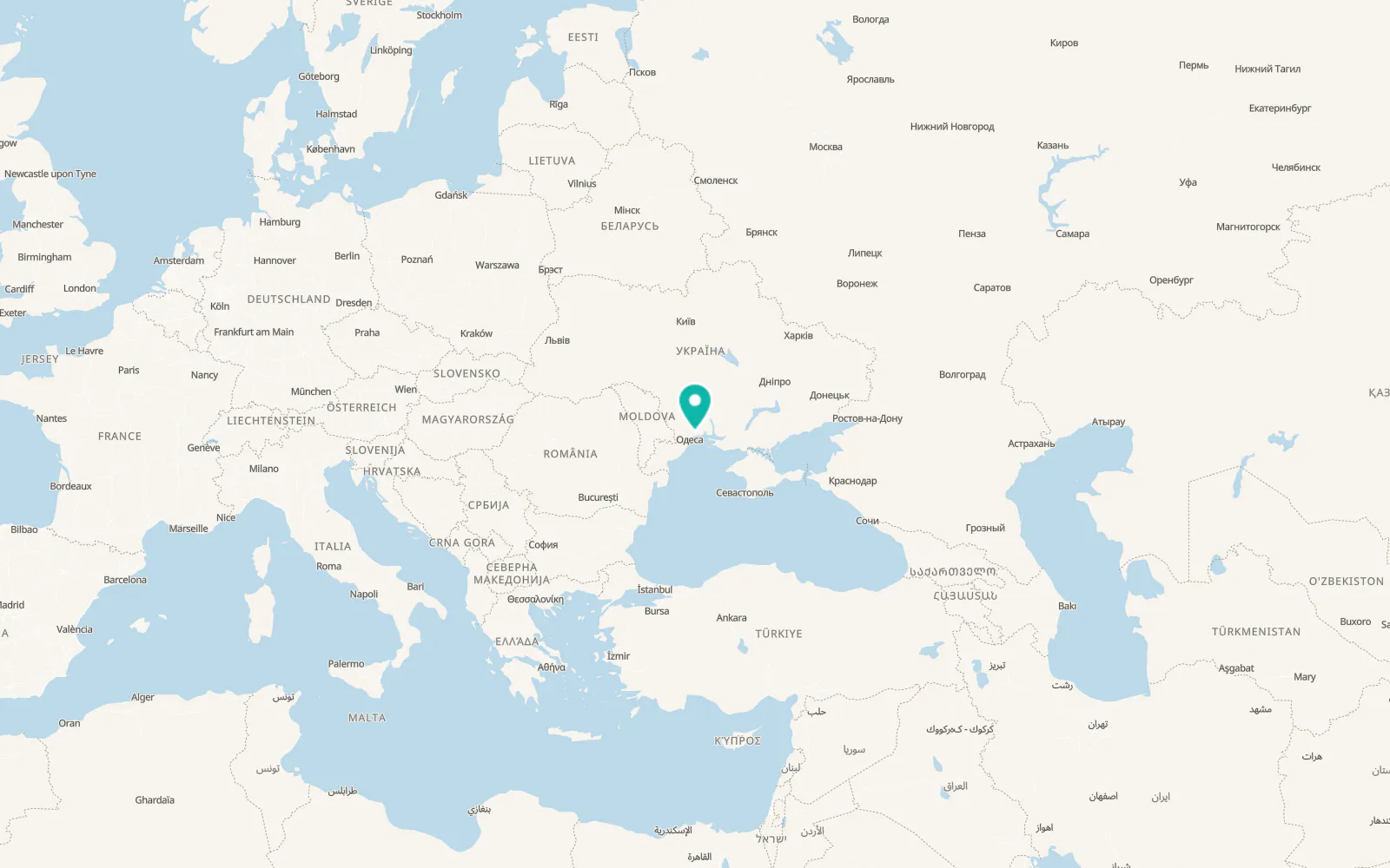 Map of Vyzyrka