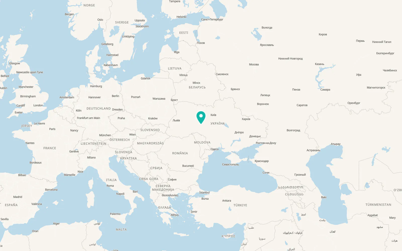 Map of Yakushyntsi