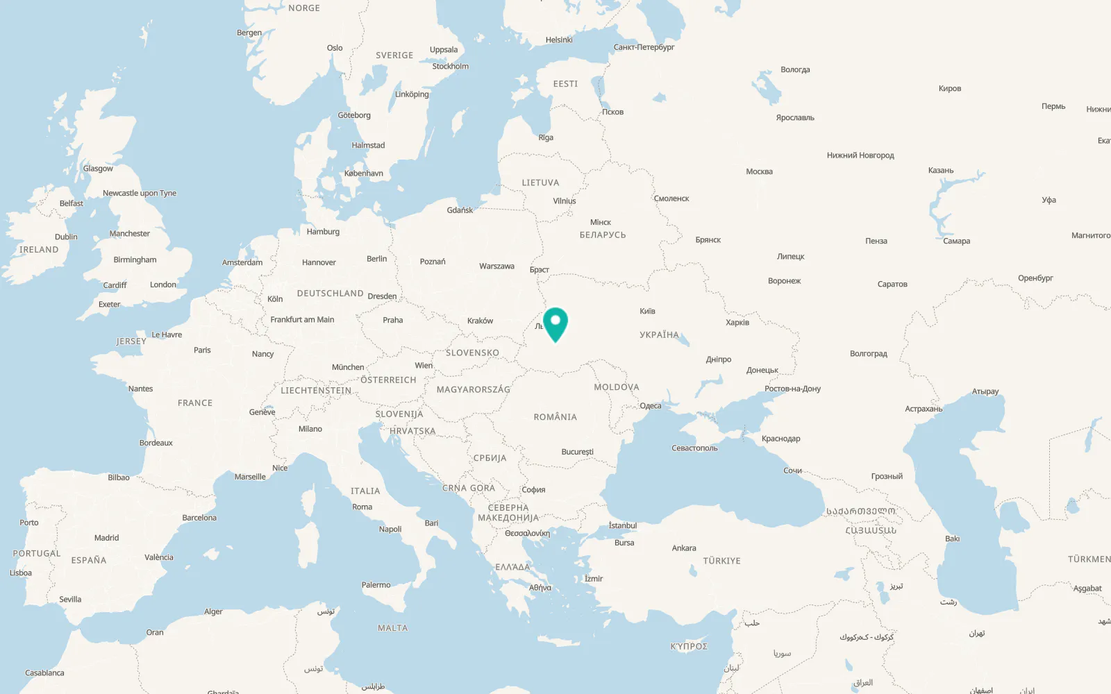Map of Yamnytsia