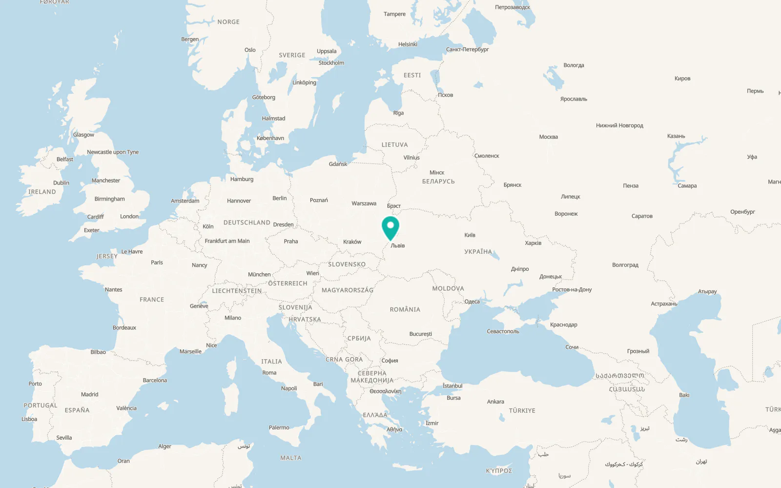 Map of Yavoriv