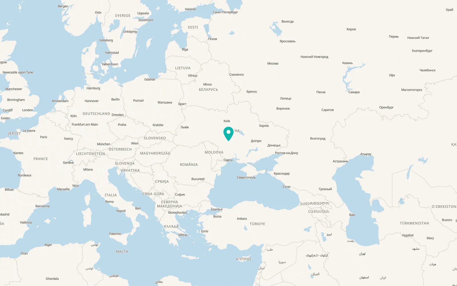 Map of Yosypivka
