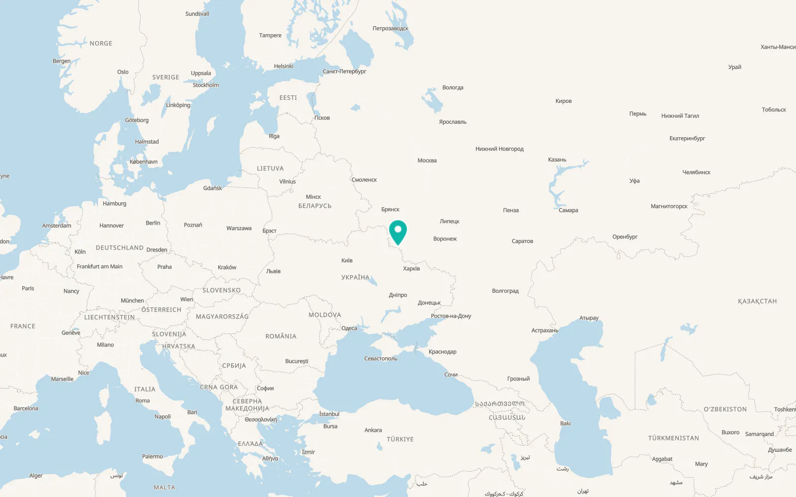 Map of Yunakivka