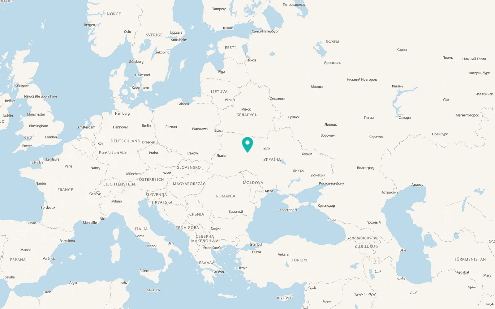 Map of Yurivka