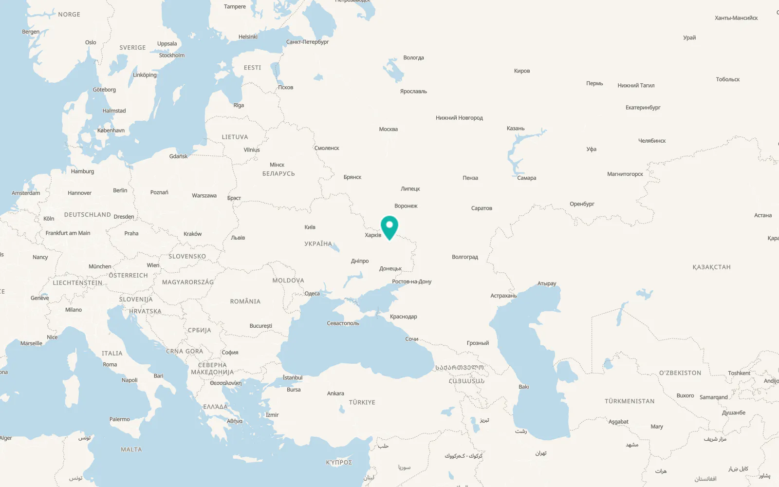 Map of Zahryzove