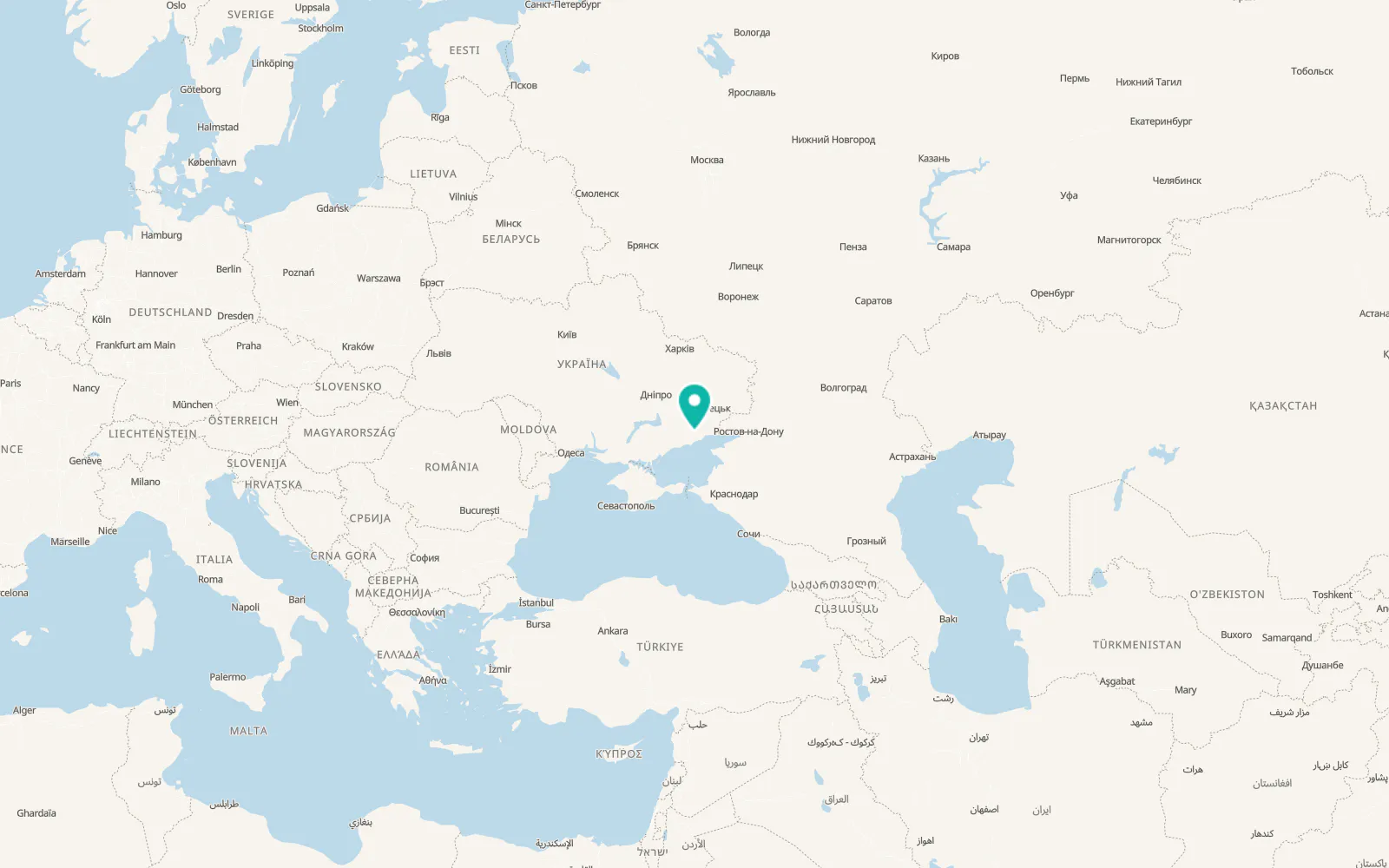 Map of Zakharivka