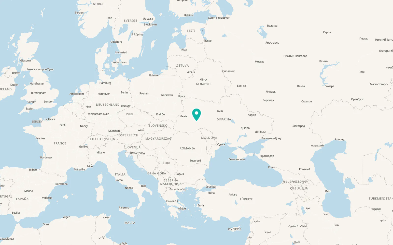 Map of Zakupne