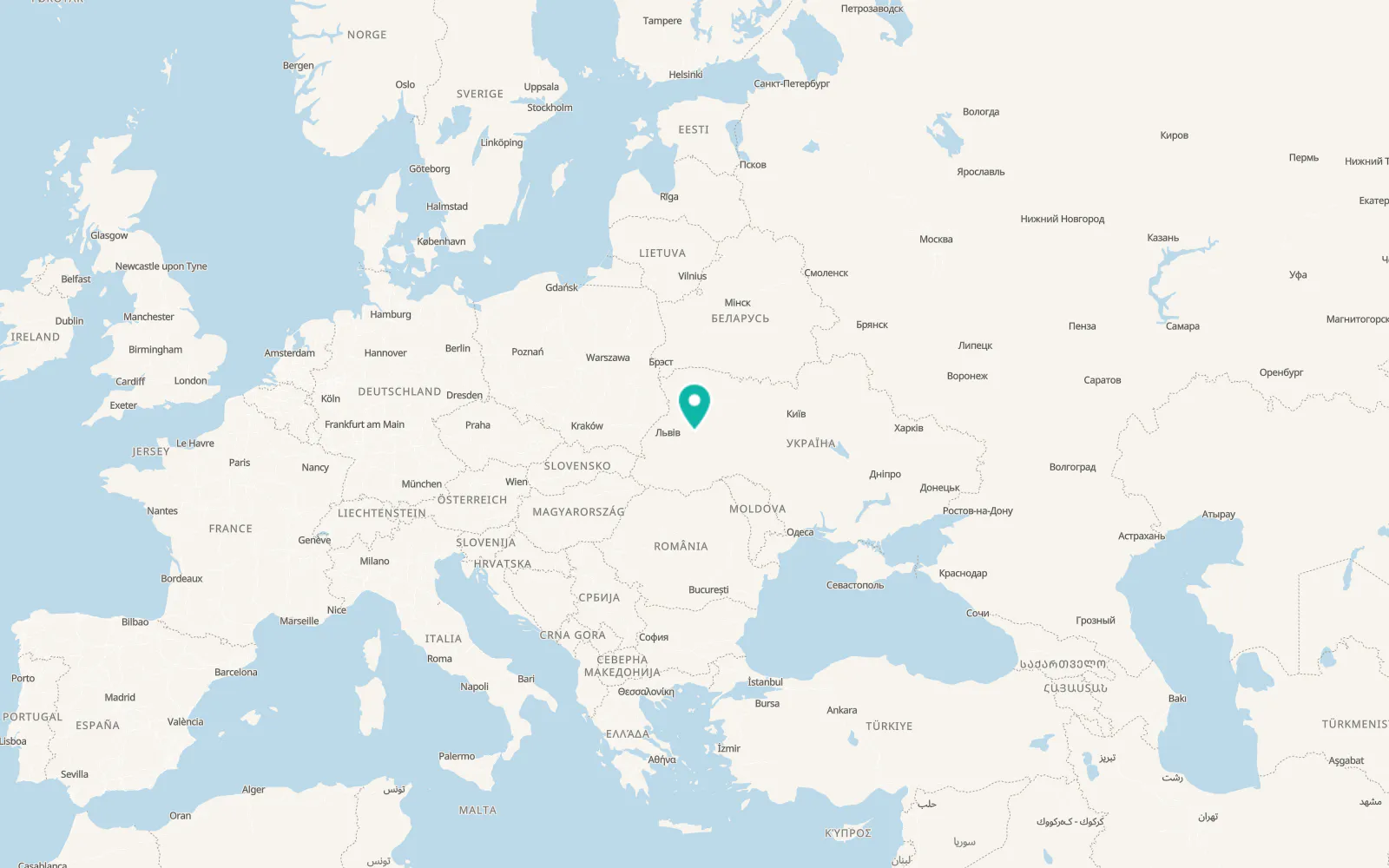 Map of Zaliztsi
