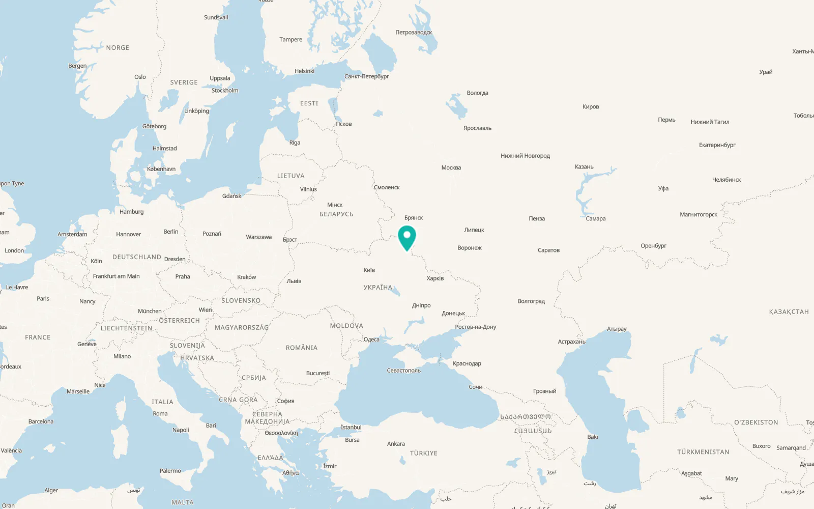 Map of Zarichne