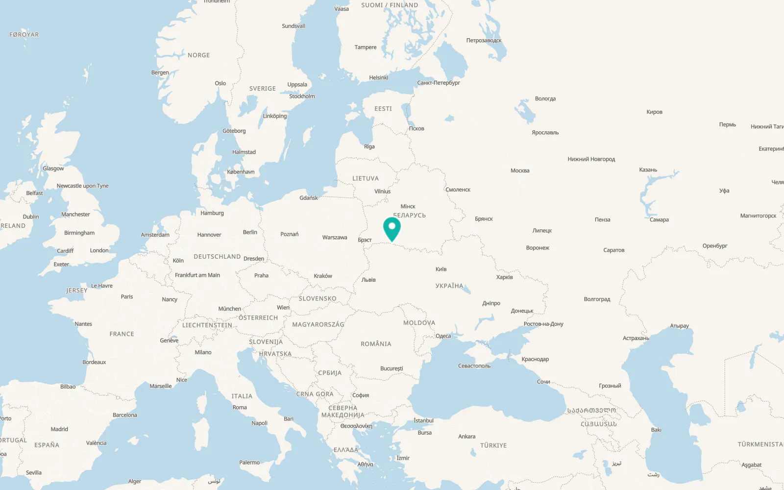 Map of Zarichne