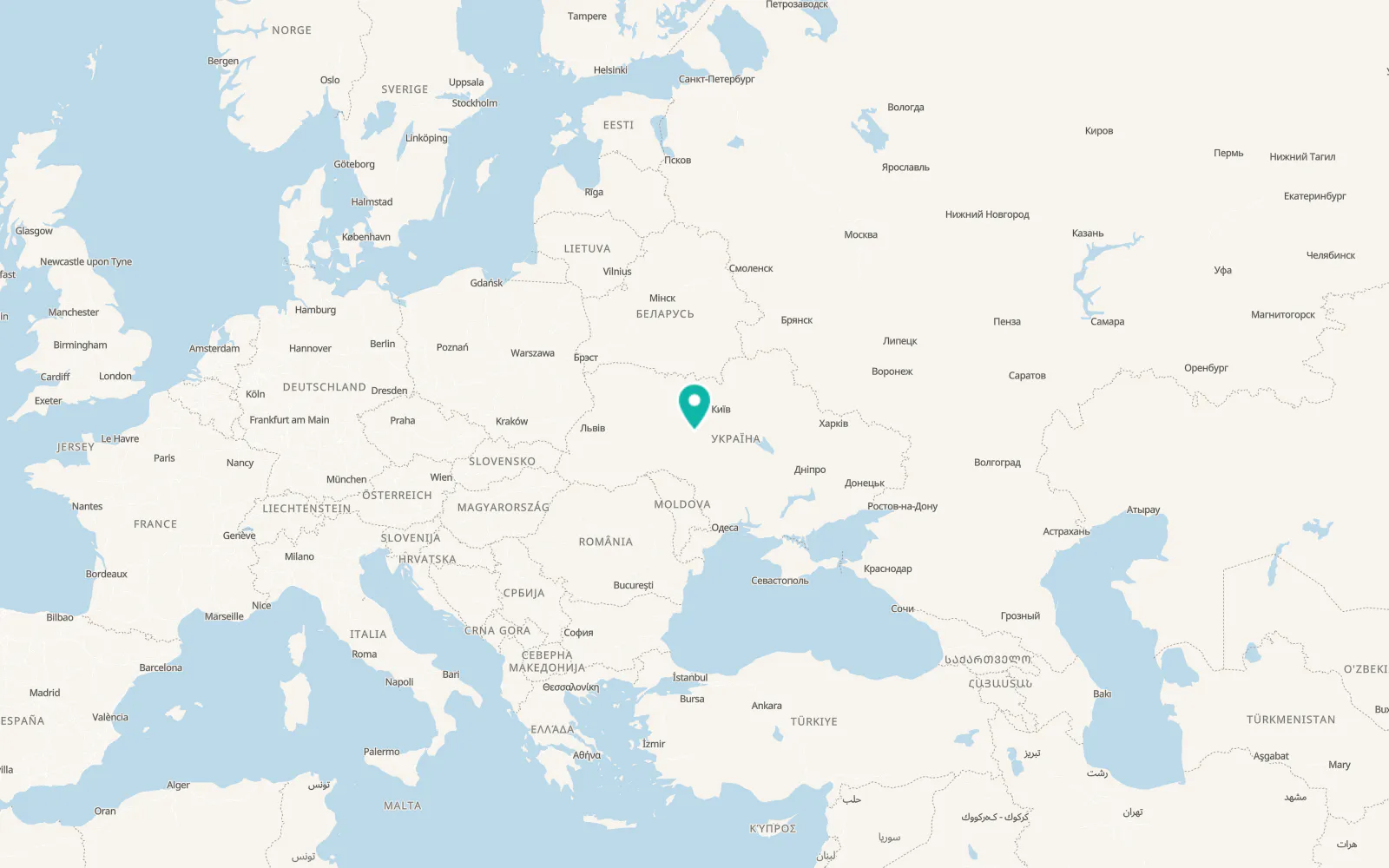 Map of Zarudyntsi