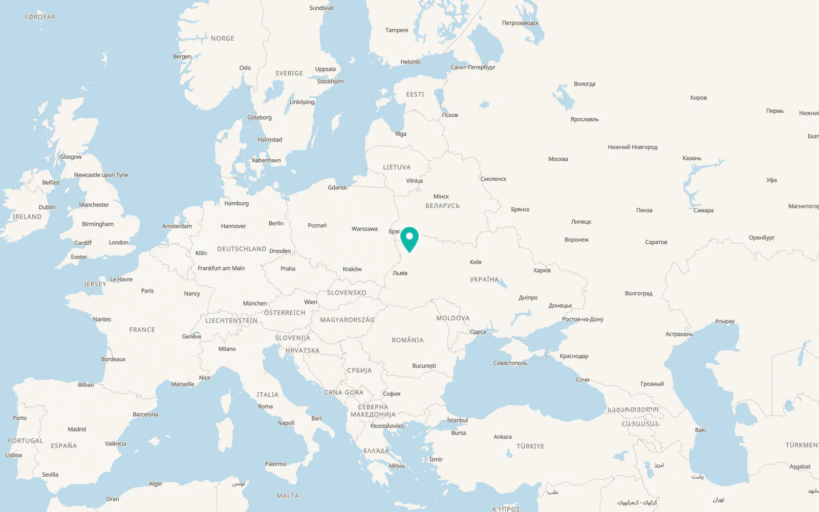 Map of Zaturtsi