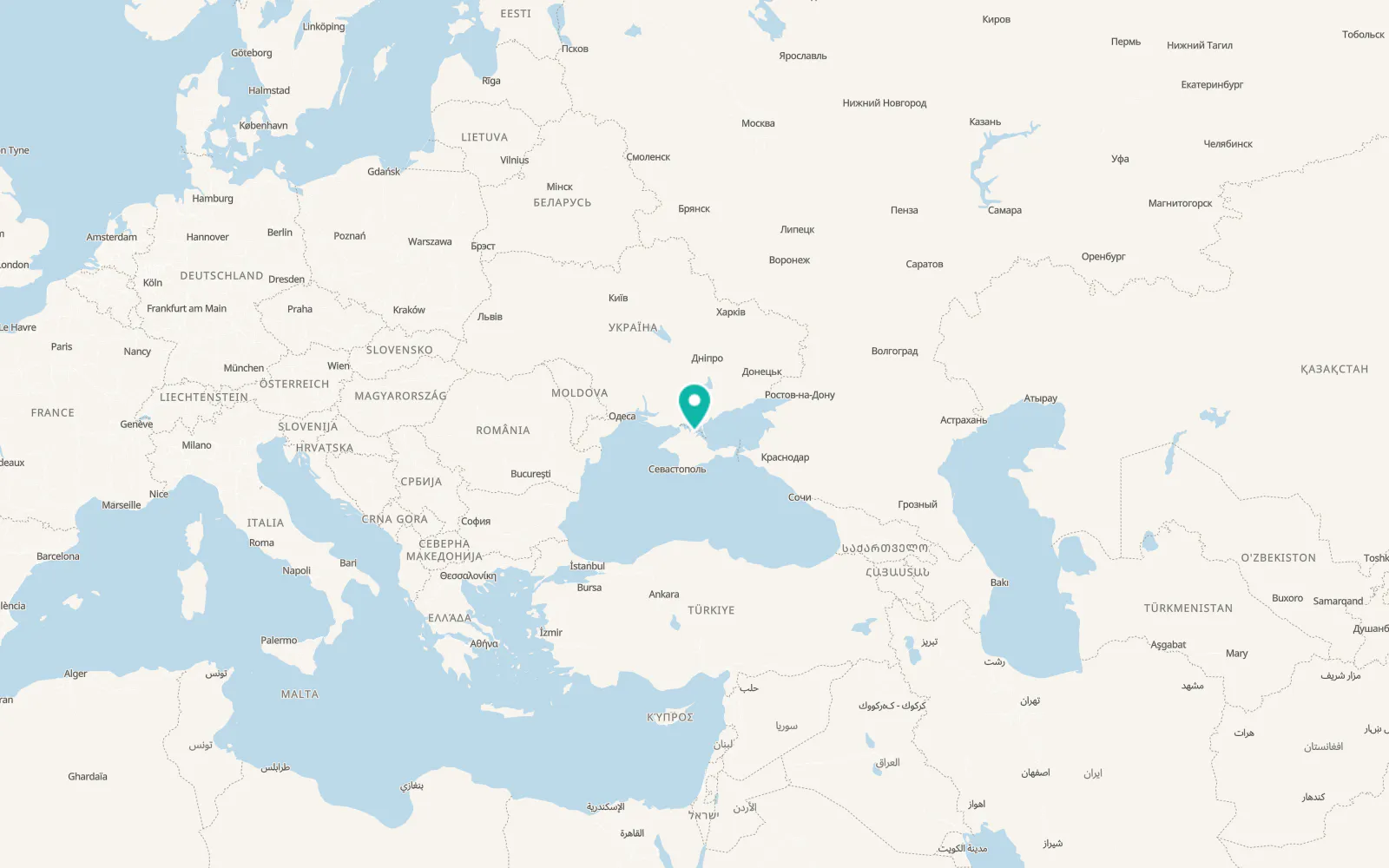 Map of Zavet-Leninskiy