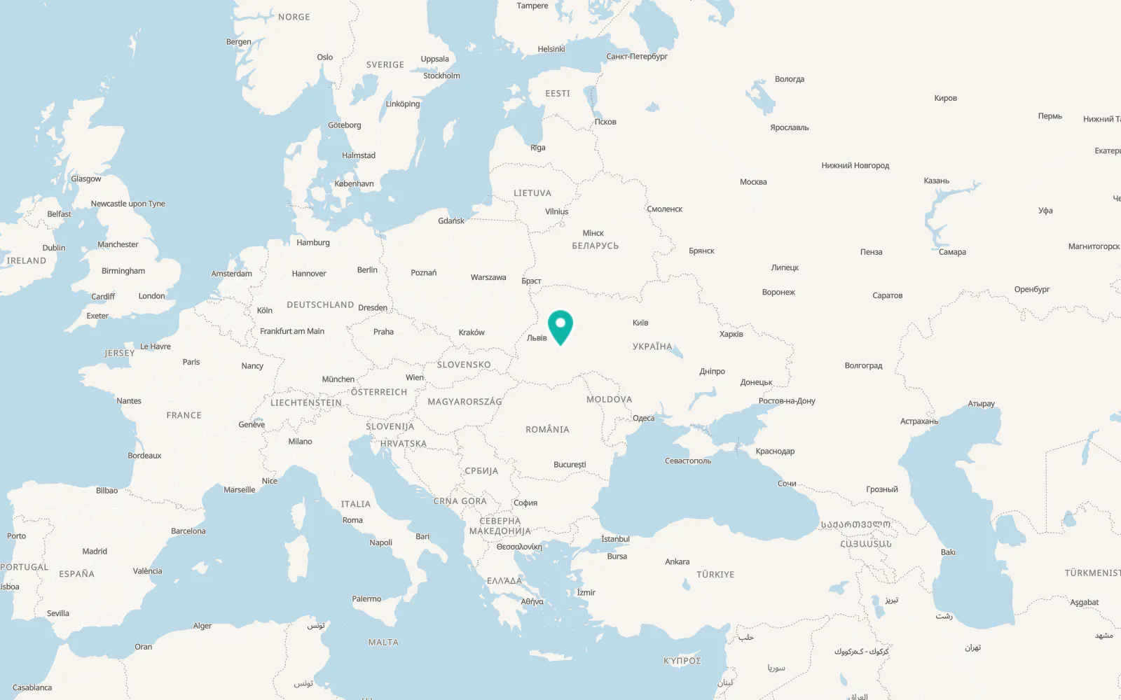 Map of Zazdrist