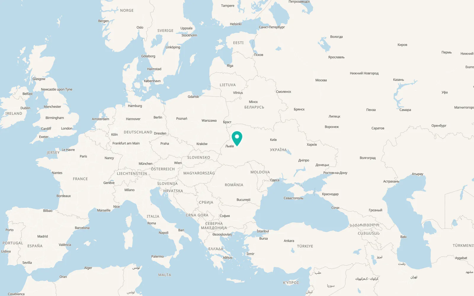 Map of Zboriv