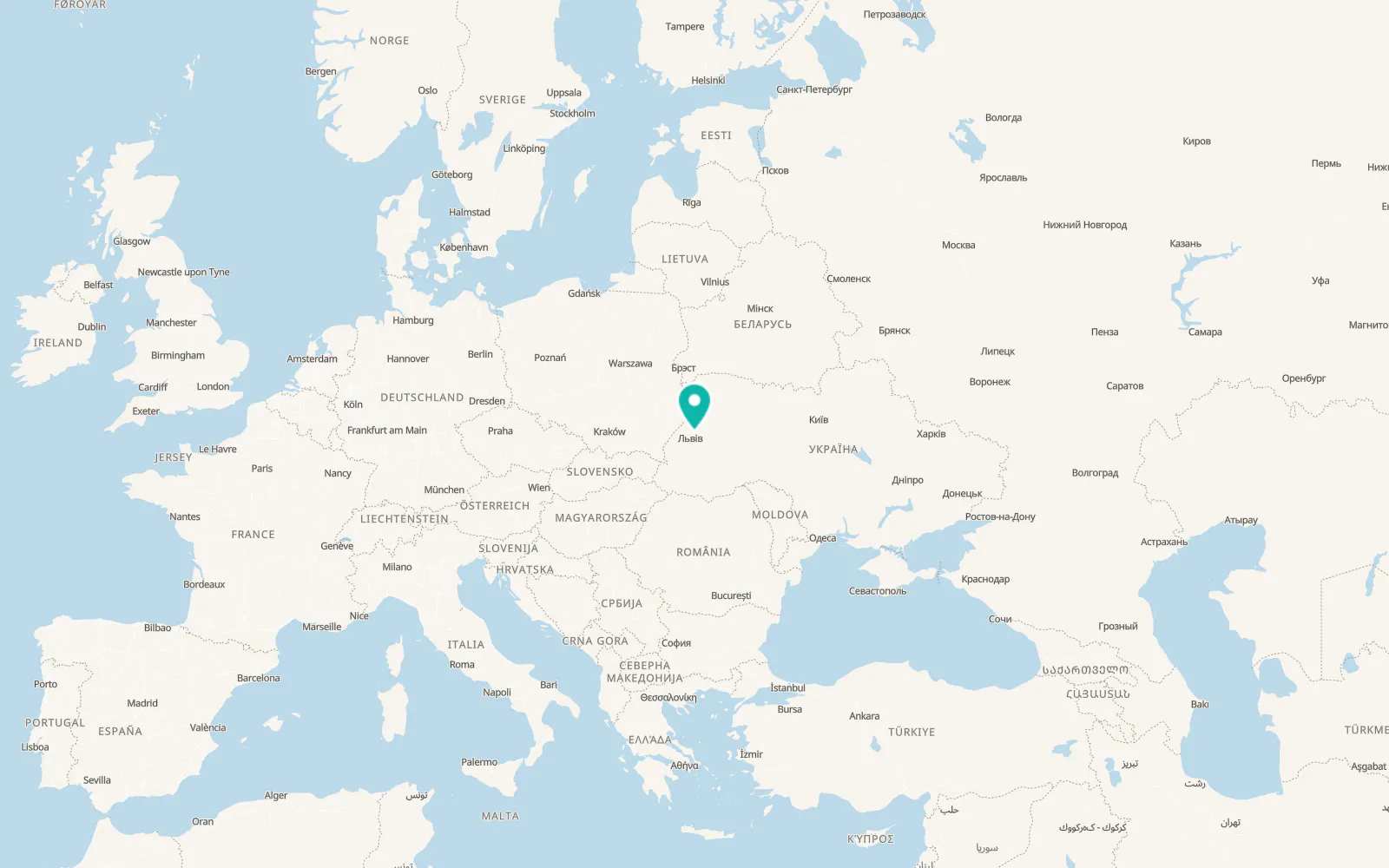 Map of Zhovtantsi
