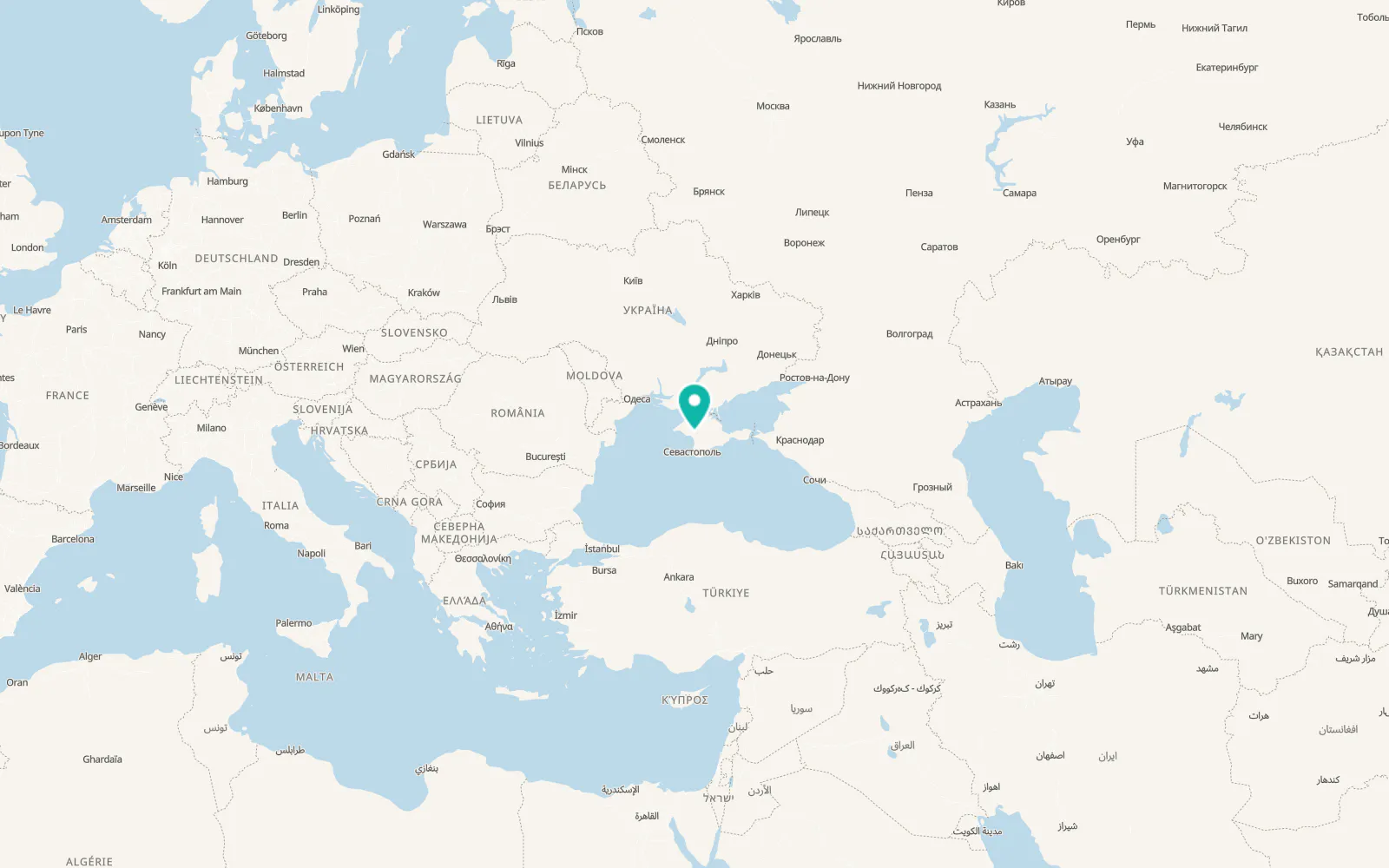 Map of Zhuravli