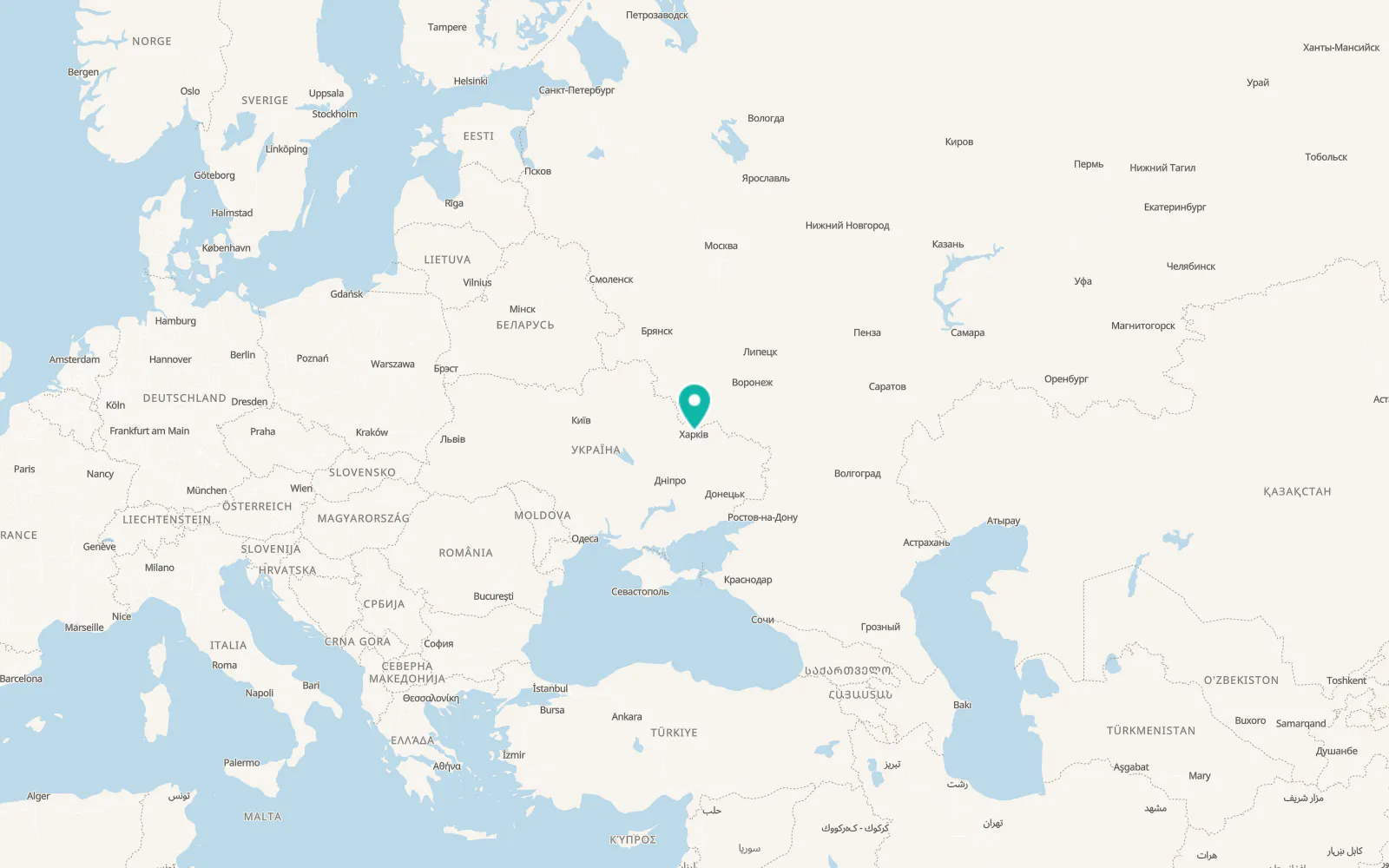 Map of Zhuravlivka