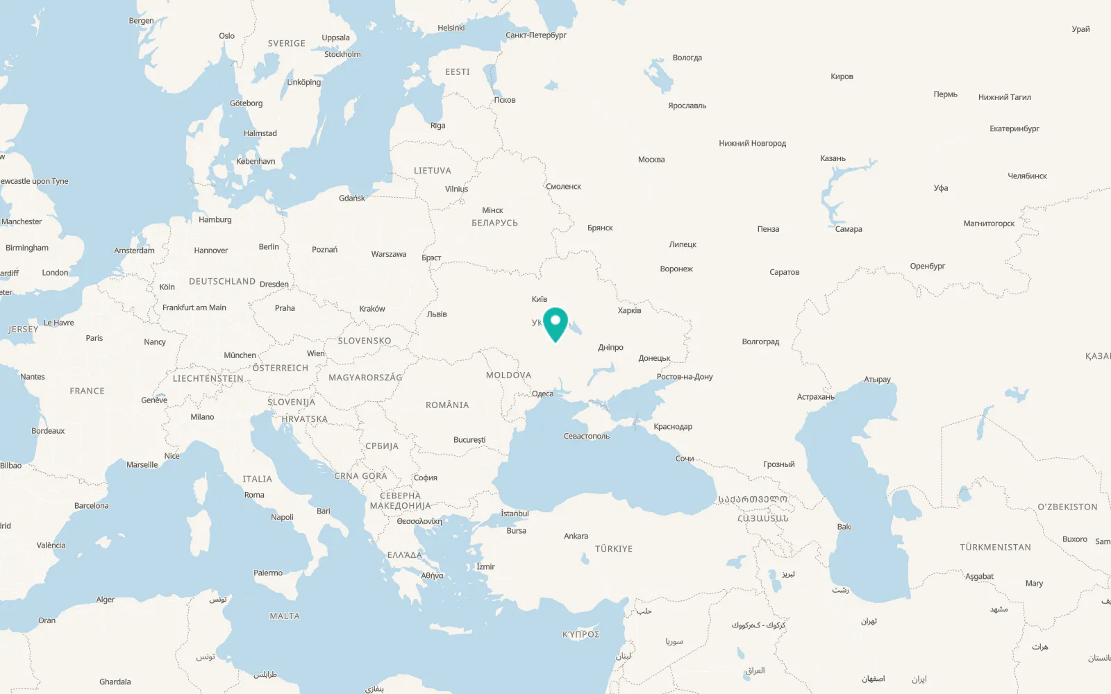 Map of Zlynka