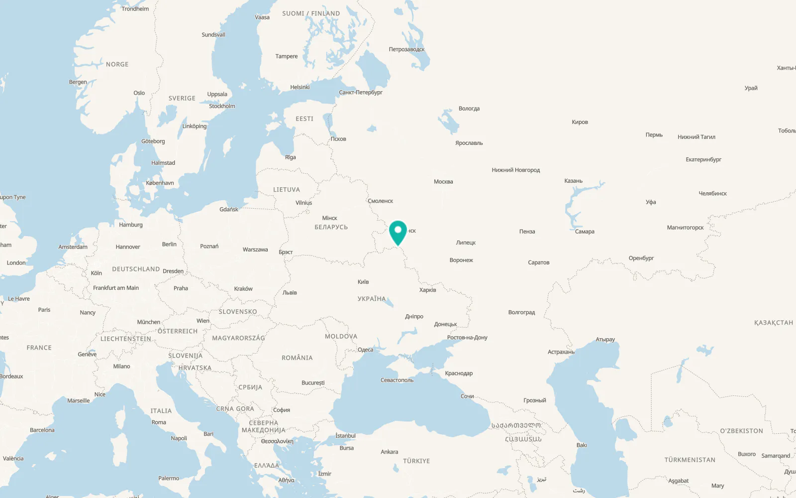 Map of Znob Novhorodske