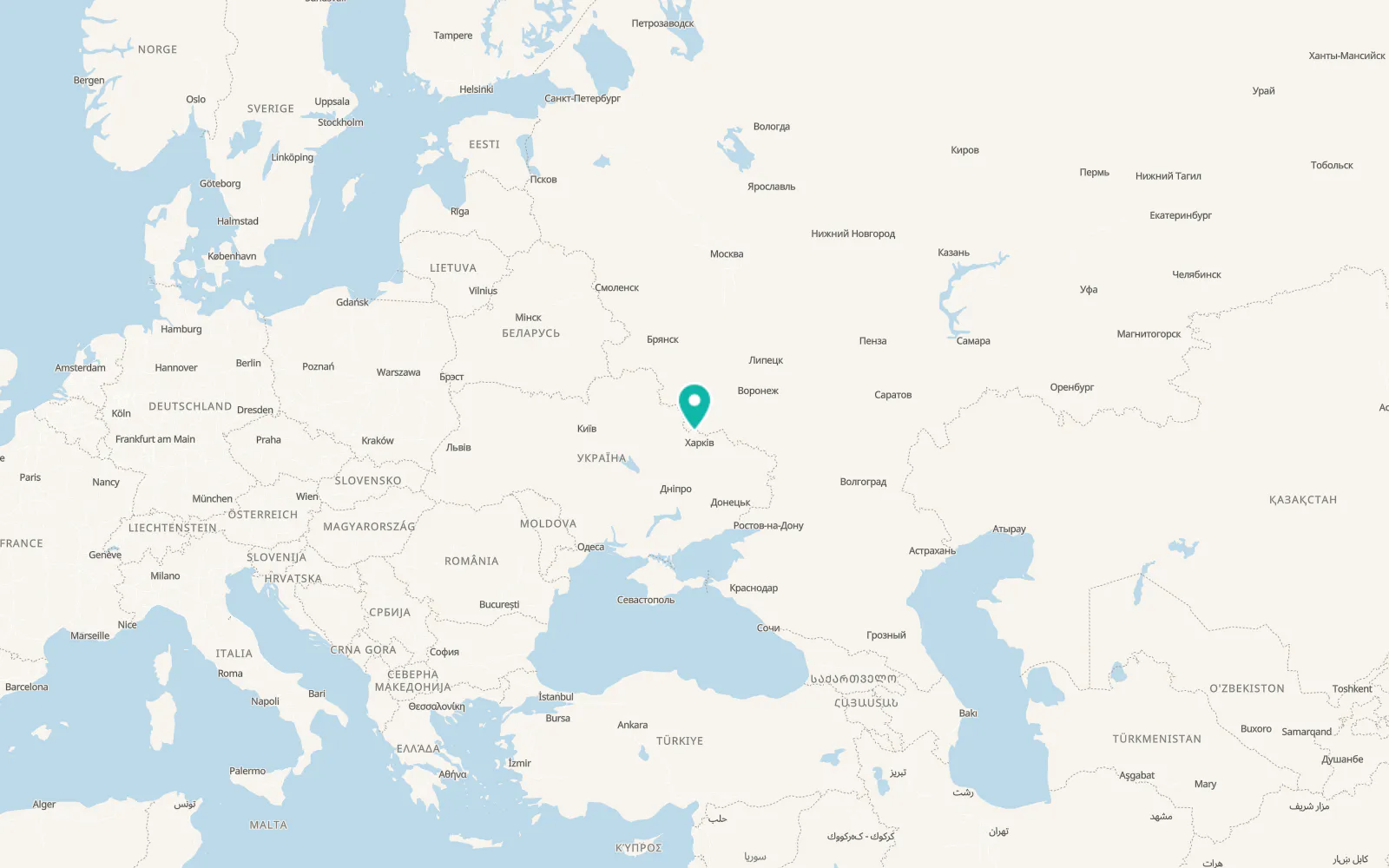 Map of Zolochiv