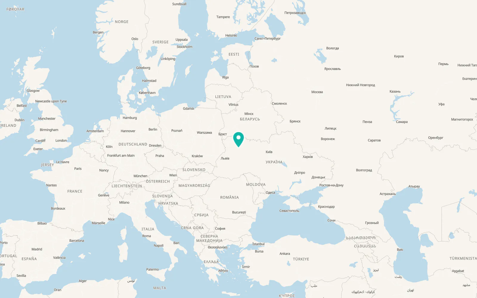 Map of Zoria