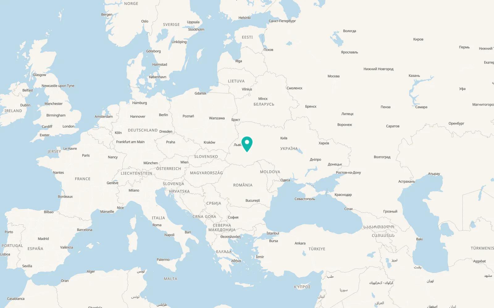 Map of Zubrets