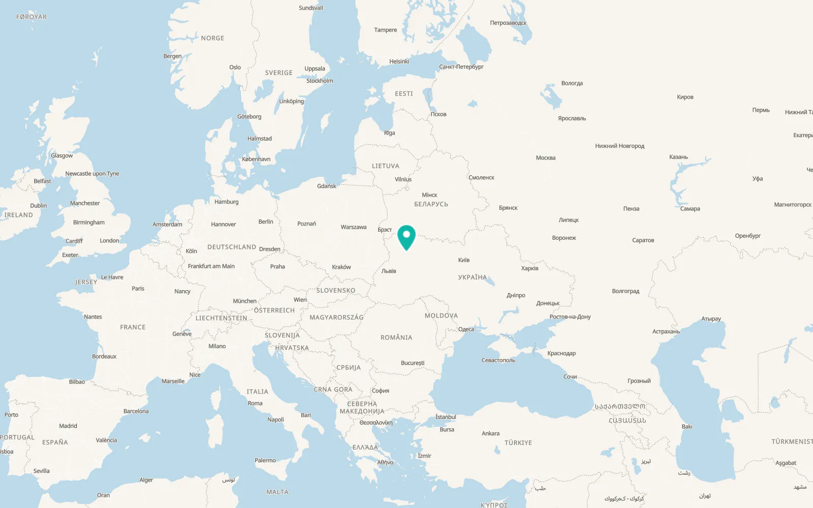 Map of Zviriv