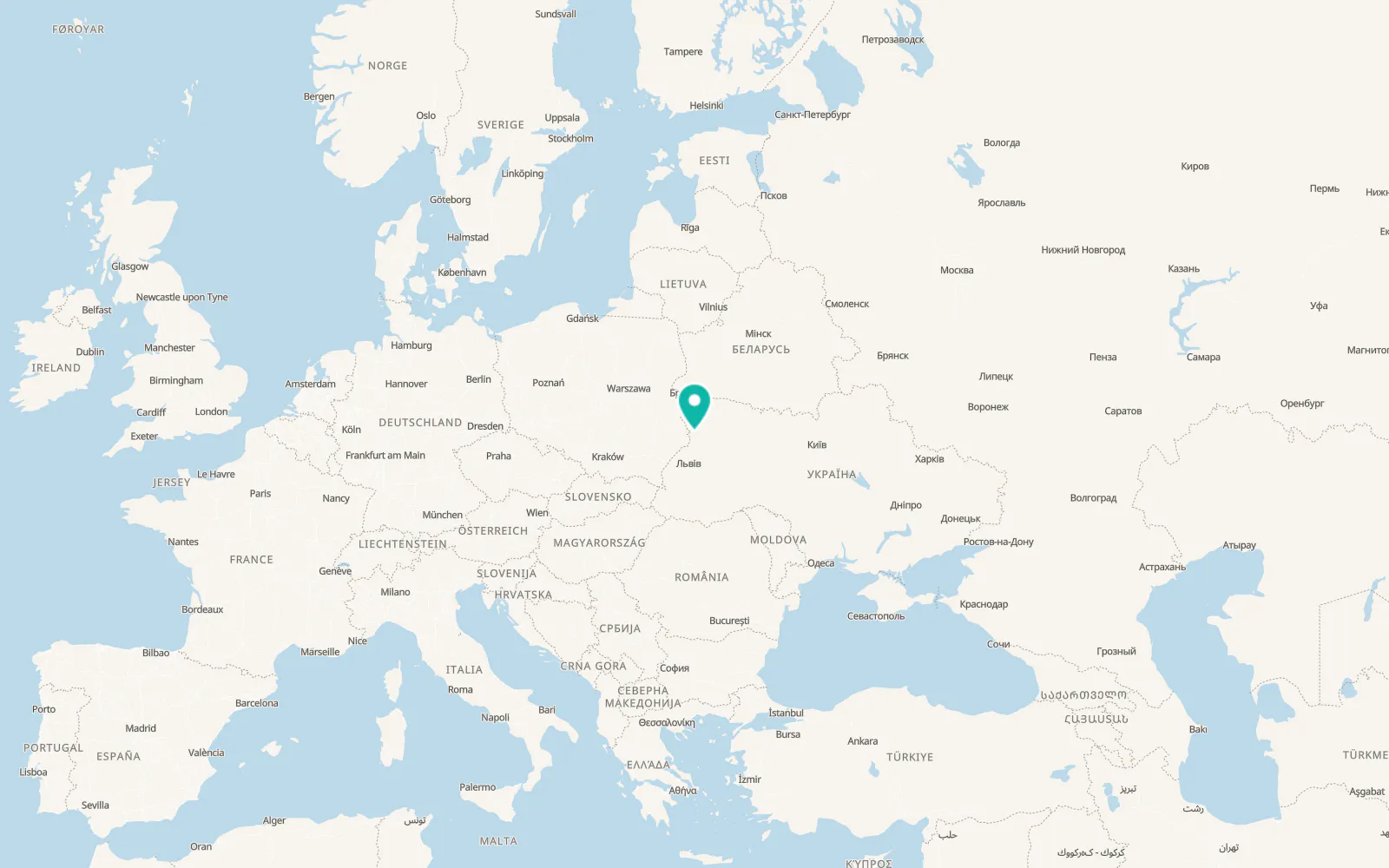 Map of Zymne