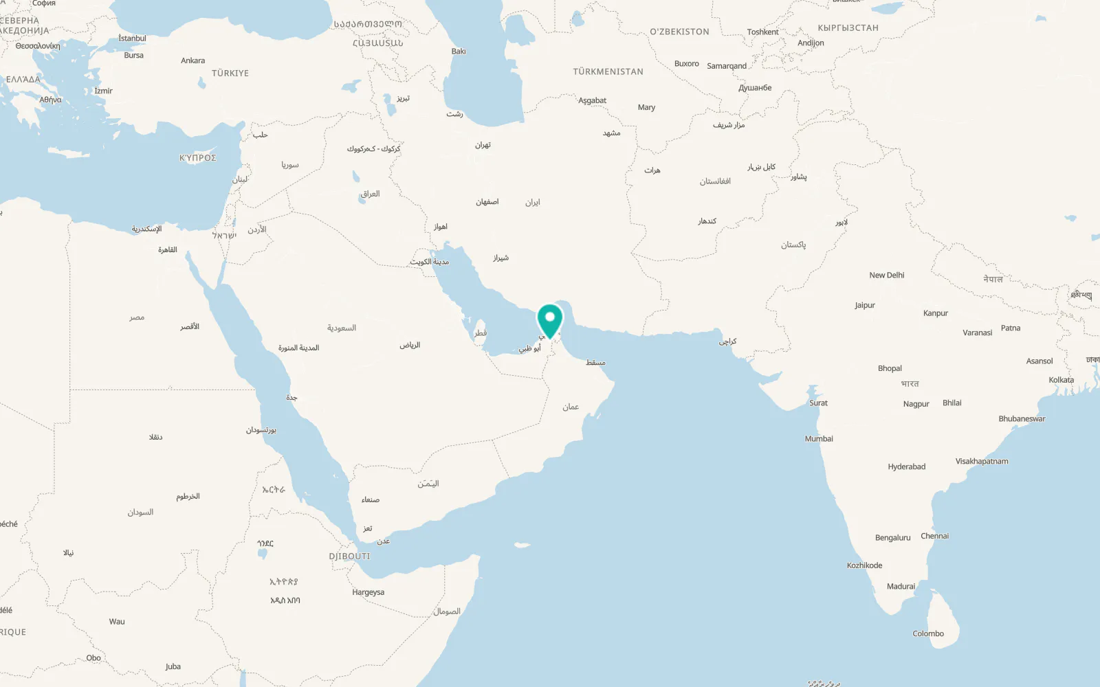 Map of Al Faqaa