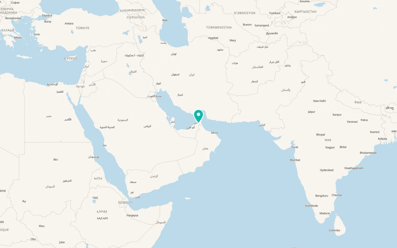 Map of Al Madam
